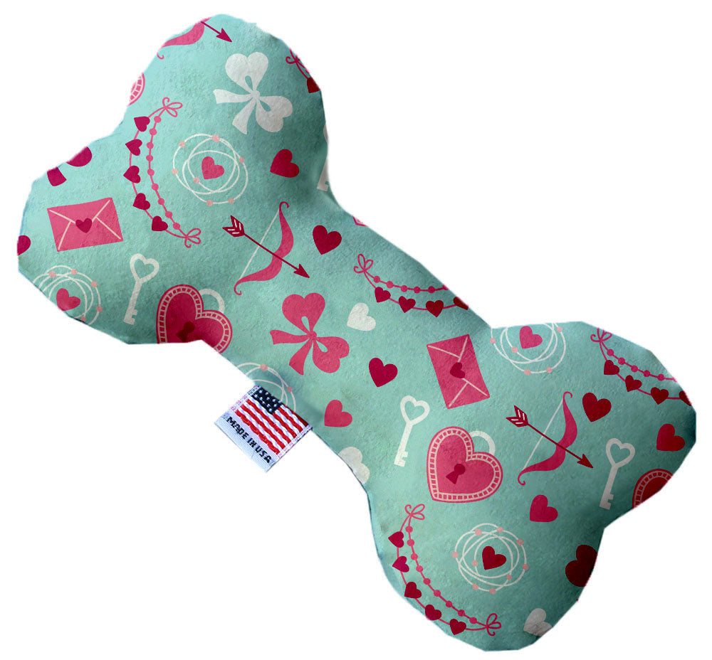 Valentine's Day Pet & Dog Plush Heart or Bone Toy, "Sweet Love Group" (Available in different sizes and 6 pattern options!)