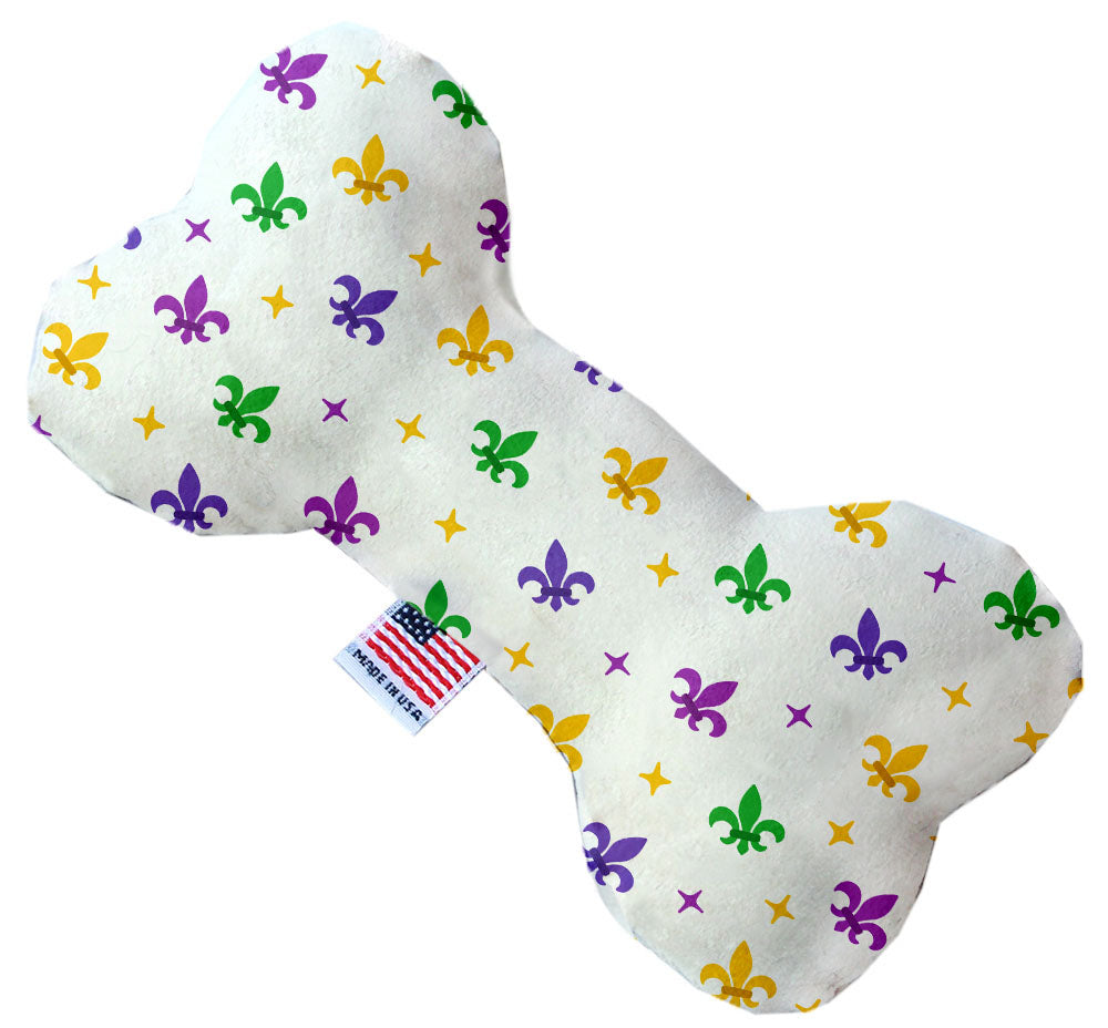 Pet and Dog Plush Heart or Bone Toy, "Mardi Gras Group" (Available in different sizes, and 10 different pattern options!)