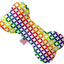 Pet and Dog Plush Heart or Bone Toy, "Rainbow Pride Group" (Available in different sizes, and 7 different pattern options!)