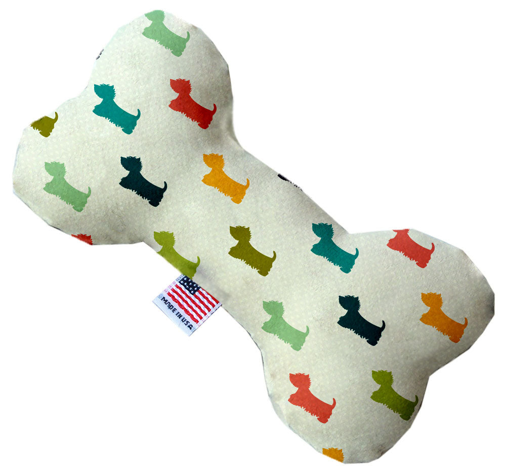 Pet & Dog Plush Heart or Bone Toy, "Westie World Group" (Available in different sizes, and 4 different pattern options!)