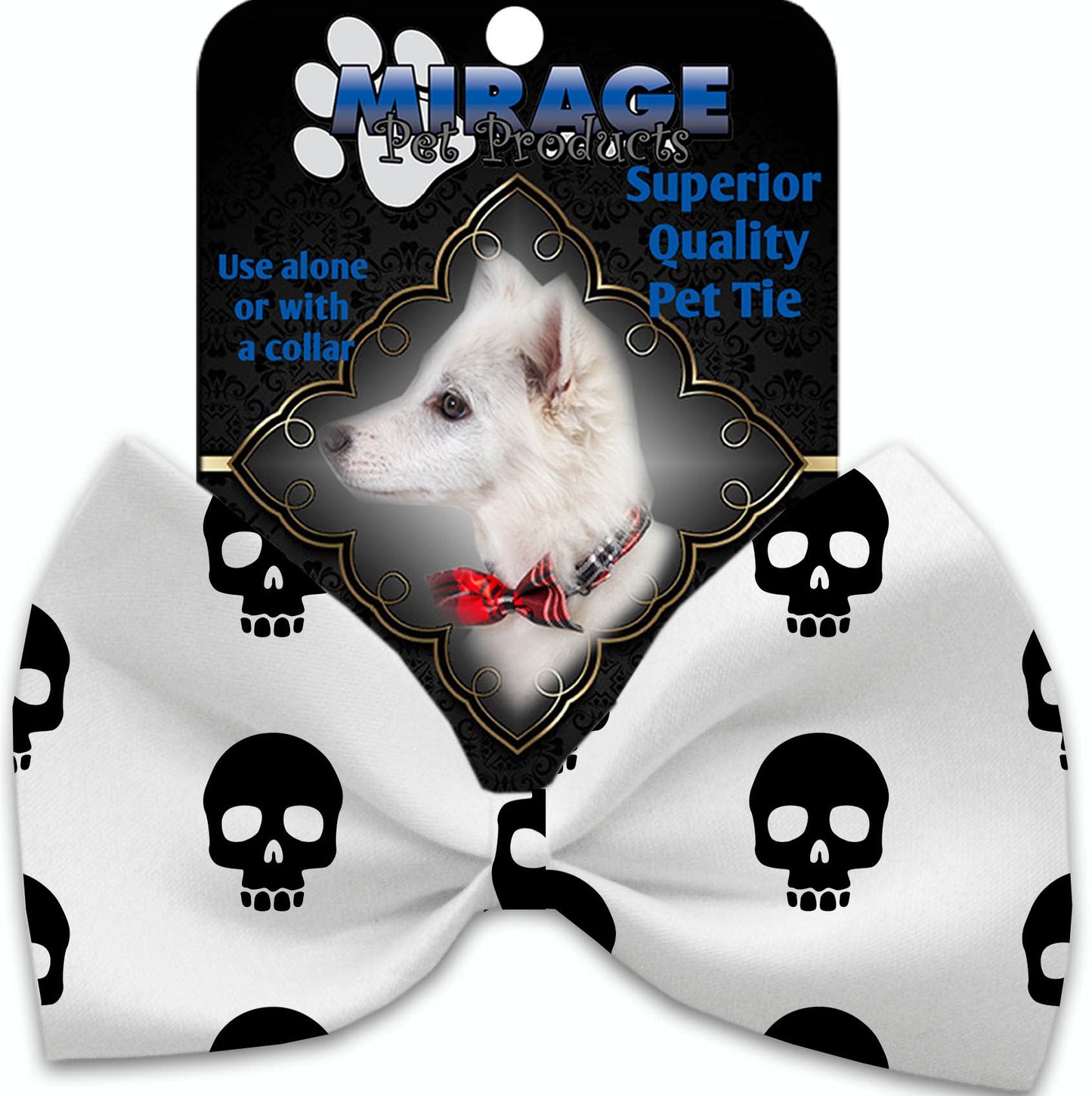 Halloween Pet, Dog and Cat Bow Ties, "Skulls Group" *Available in 12 different pattern options!*