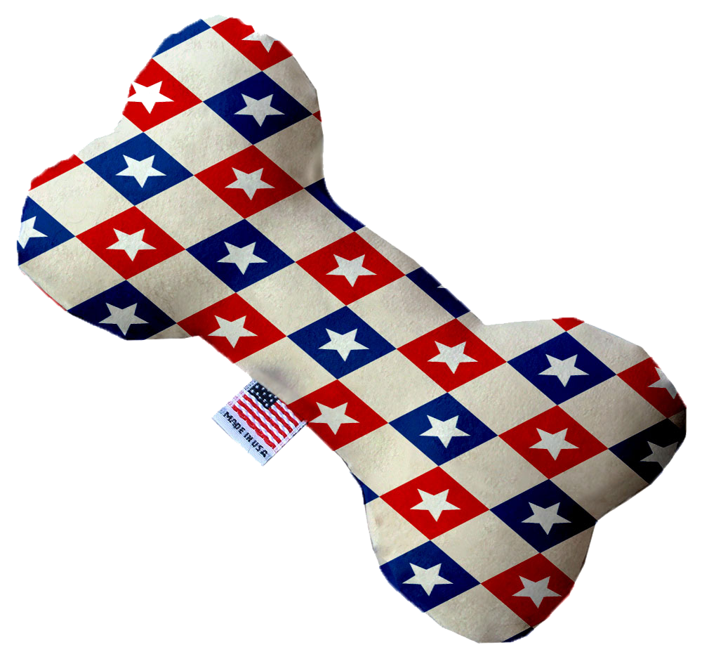 Pet and Dog Plush Heart or Bone Toy, "Independence Day Group" (Available in different sizes, and 9 different pattern options!)