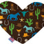 Pet and Dog Plush Heart or Bone Toy, "Southwestern Group" (Available in different sizes, and 12 different pattern options!)