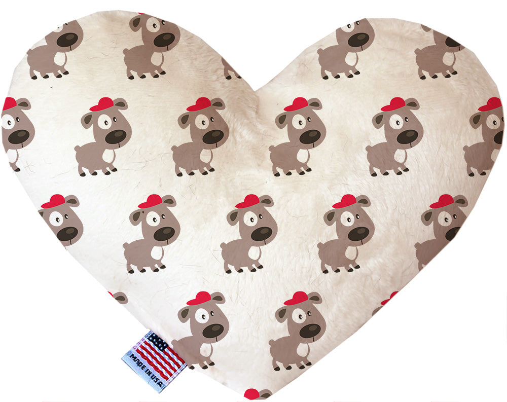 Pet and Dog Plush Heart or Bone Toy, "Dapper Dogs Group" (Available in different sizes, and 9 different pattern options!)