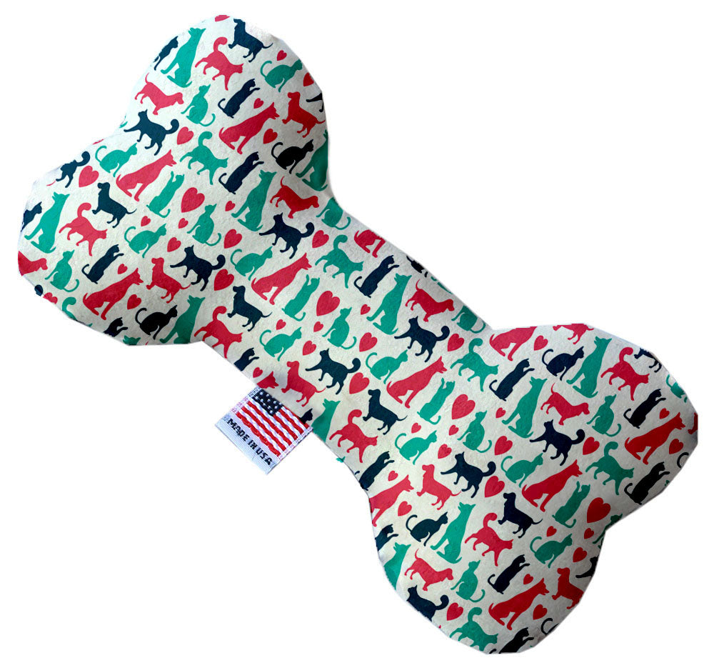 Pet & Dog Plush Heart or Bone Toy, "Westie World Group" (Available in different sizes, and 4 different pattern options!)