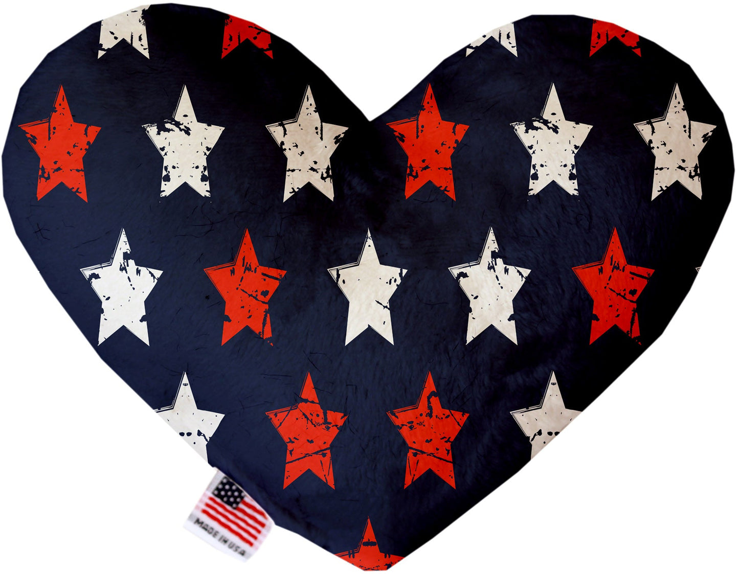 Pet and Dog Plush Heart or Bone Toy, "Independence Day Group" (Available in different sizes, and 9 different pattern options!)