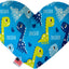 Pet and Dog Plush Heart or Bone Toy, "Oh Baby Group" (Available in different sizes, and 12 different pattern options!)