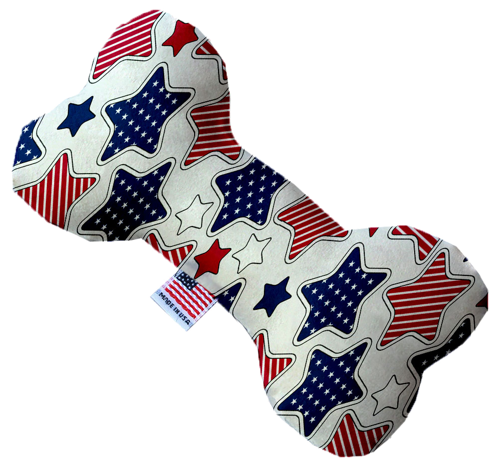 Pet and Dog Plush Heart or Bone Toy, "Independence Day Group" (Available in different sizes, and 9 different pattern options!)