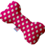 Pet and Dog Plush Heart or Bone Toy, "Swiss Dots Group" (Available in different sizes, and 10 different pattern options!)