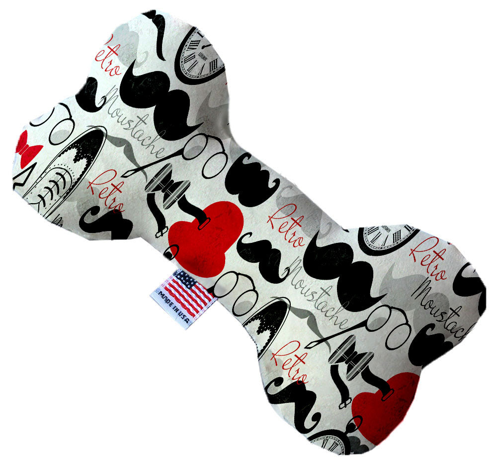 Pet and Dog Plush Heart or Bone Toy, "Dapper Dogs Group" (Available in different sizes, and 9 different pattern options!)