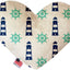 Pet and Dog Plush Heart or Bone Toy, "Nautical Group" (Available in different sizes, and 10 different pattern options!)