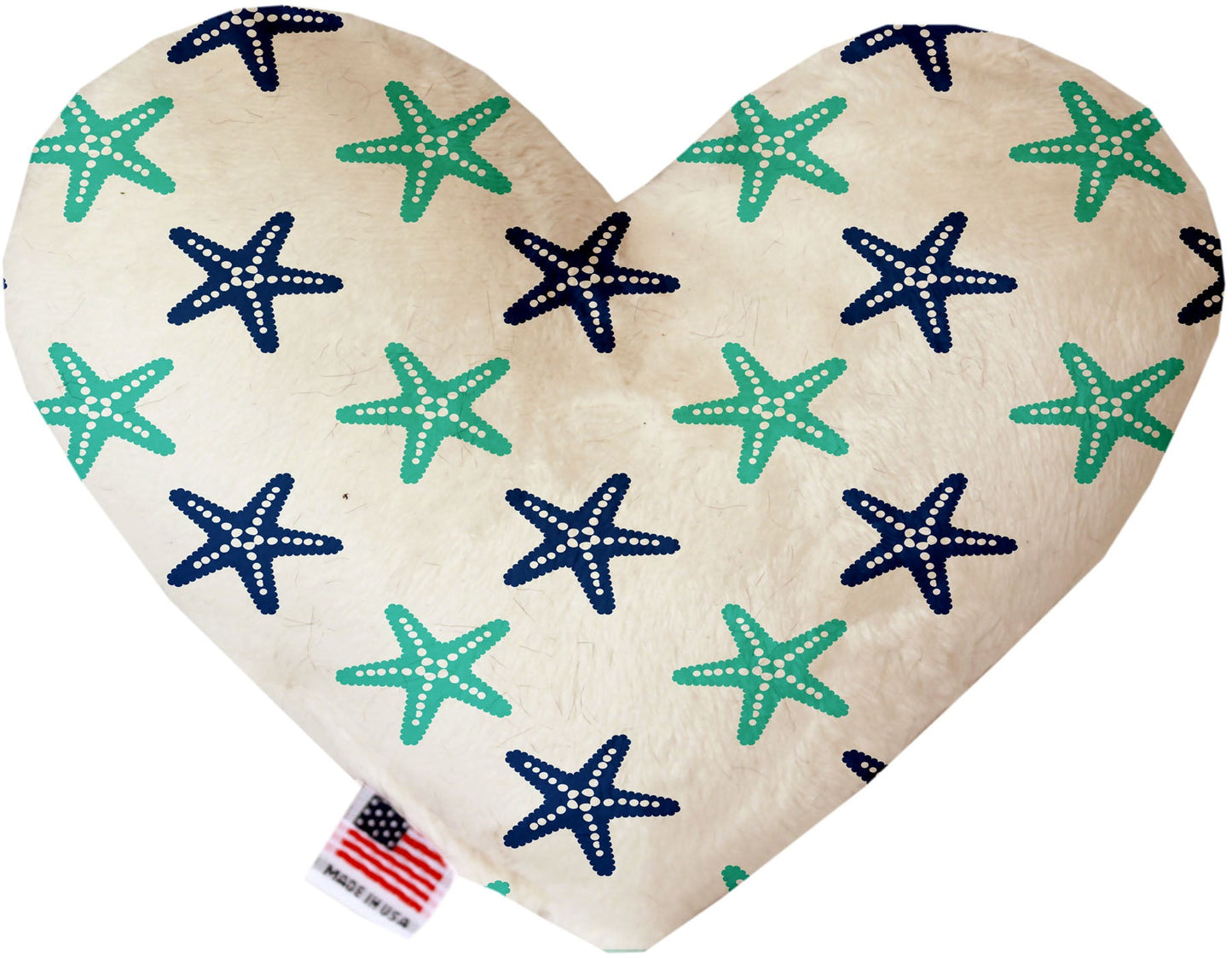 Pet and Dog Plush Heart or Bone Toy, "Nautical Group" (Available in different sizes, and 10 different pattern options!)