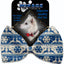 Christmas Pet, Dog and Cat Bow Ties, "Winter Wonderland *Available in 10 different pattern options!*