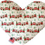 Pet and Dog Plush Heart or Bone Toy, "Classy Christmas Group" (Available in different sizes, and 7 different pattern options!)