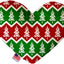 Pet and Dog Plush Heart or Bone Toy, "Christmas Patterns Group" (Available in different sizes, and 11 different pattern options!)