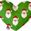 Pet and Dog Plush Heart or Bone Toy, "Santa Group" (Available in different sizes, and 8 different pattern options!)