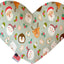 Pet and Dog Plush Heart or Bone Toy, "Santa Group" (Available in different sizes, and 8 different pattern options!)