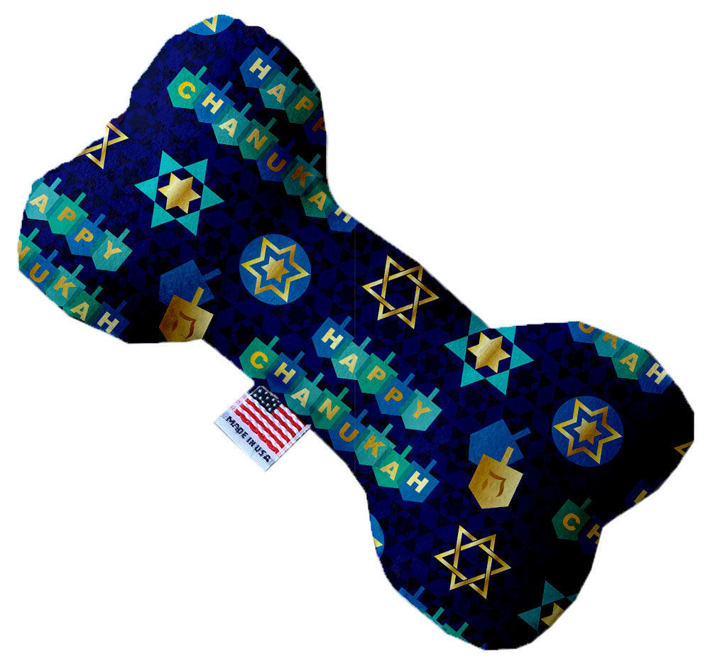 Pet and Dog Plush Heart or Bone Toy, "Hanukkah Group" (Available in different sizes, and 8 different pattern options!)