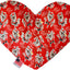 Pet and Dog Plush Heart or Bone Toy, "Santa Group" (Available in different sizes, and 8 different pattern options!)