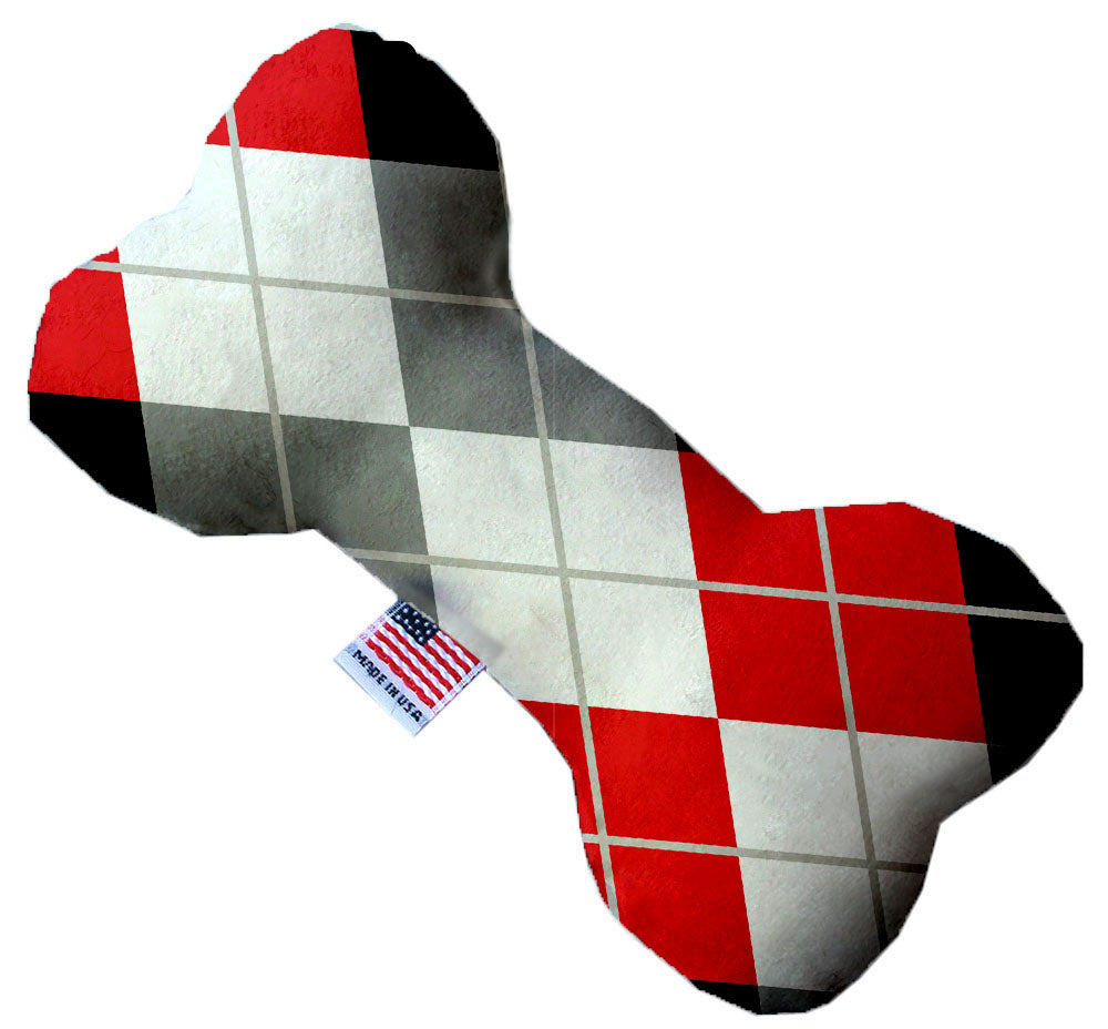 Pet and Dog Plush Heart or Bone Toy, "Christmas Patterns Group" (Available in different sizes, and 11 different pattern options!)