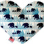 Pet and Dog Plush Heart or Bone Toy, "Winter Wonderland Group" (Available in different sizes, and 10 different patterns!)