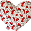 Pet and Dog Plush Heart or Bone Toy, "Santa Group" (Available in different sizes, and 8 different pattern options!)