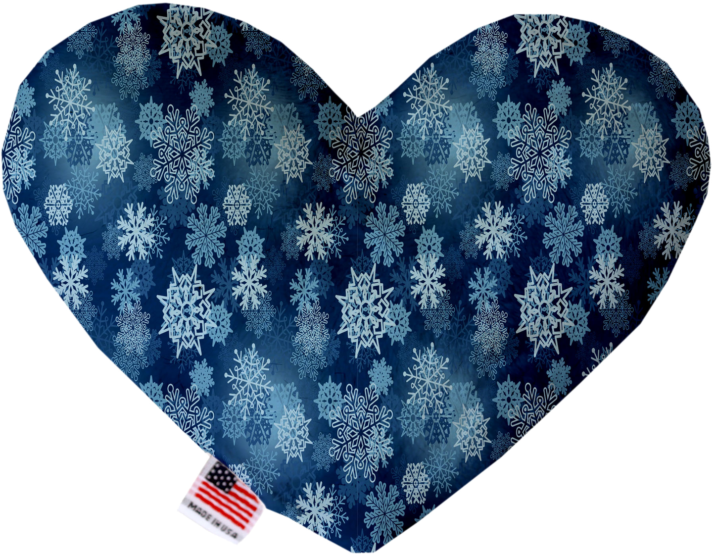 Pet and Dog Plush Heart or Bone Toy, "Winter Wonderland Group" (Available in different sizes, and 10 different patterns!)