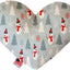 Pet and Dog Plush Heart or Bone Toy, "Winter Wonderland Group" (Available in different sizes, and 10 different patterns!)