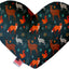 Pet and Dog Plush Heart or Bone Toy, "Fall Harvest Group" (Available in different sizes, and 12 different pattern options!)