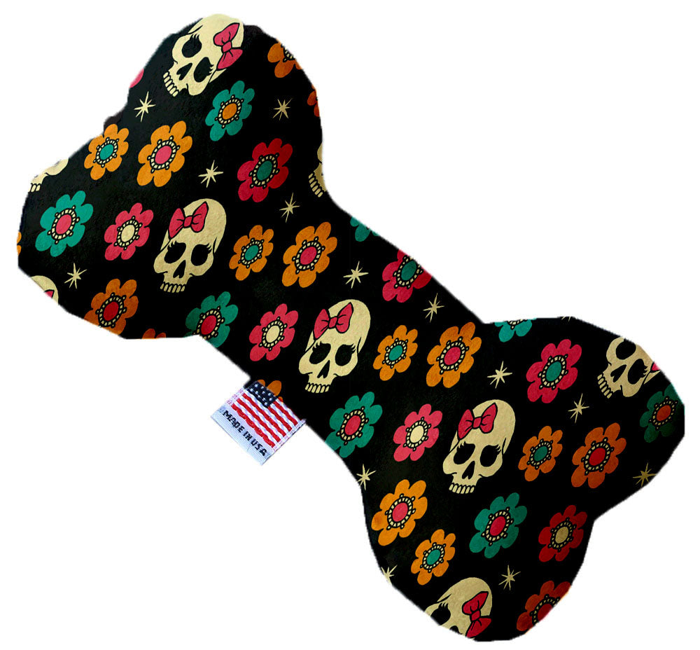 Pet and Dog Plush Heart or Bone Toy, "Skulls Group" (Available in different sizes, and 12 different pattern options!)