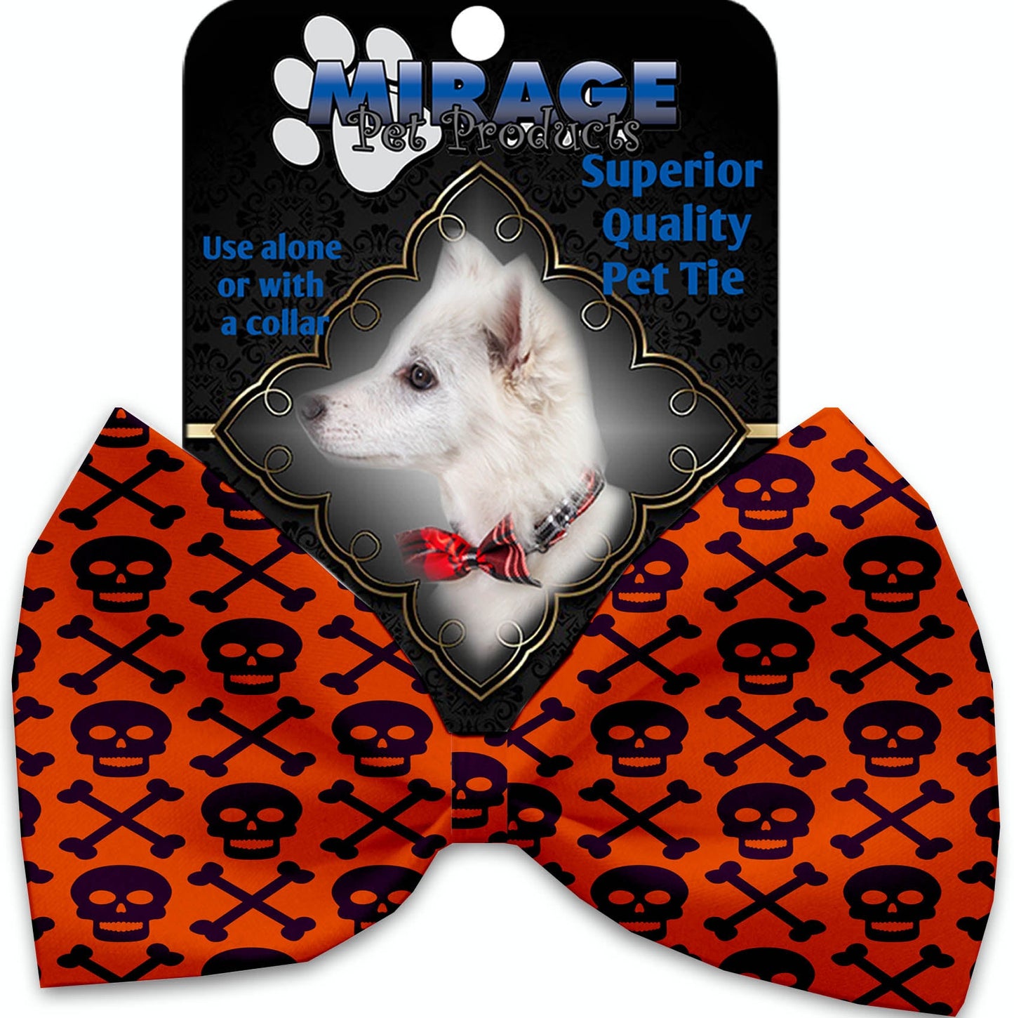 Halloween Pet, Dog and Cat Bow Ties, "Skulls Group" *Available in 12 different pattern options!*