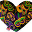 Pet and Dog Plush Heart or Bone Toy, "Mardi Gras Group" (Available in different sizes, and 10 different pattern options!)