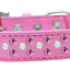 Dog, Puppy & Pet Fashion  Collar, "Pearl and Bright Pink Crystal Rimsets Sprinkles"