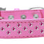 Dog, Puppy & Pet Fashion  Collar, "Bright Pink Crystal Rimsets Sprinkles"