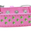 Dog, Puppy & Pet Fashion  Collar, "Lime Green Crystal Sprinkles"