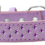 Dog, Puppy & Pet Fashion  Collar, "Purple Crystal Rimsets Sprinkles"