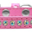 Dog, Puppy & Pet Fashion  Collar, "Aurora Borealis Crystal Rimsets"