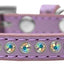 Dog, Puppy & Pet Fashion  Collar, "Aurora Borealis Crystal Rimsets"