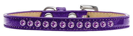 Dog, Puppy and Pet Ice Cream Collar, "Purple Crystal Rimsets"