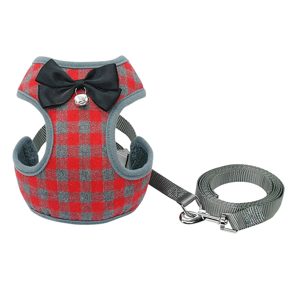 Bowknot Mesh Padded Harness