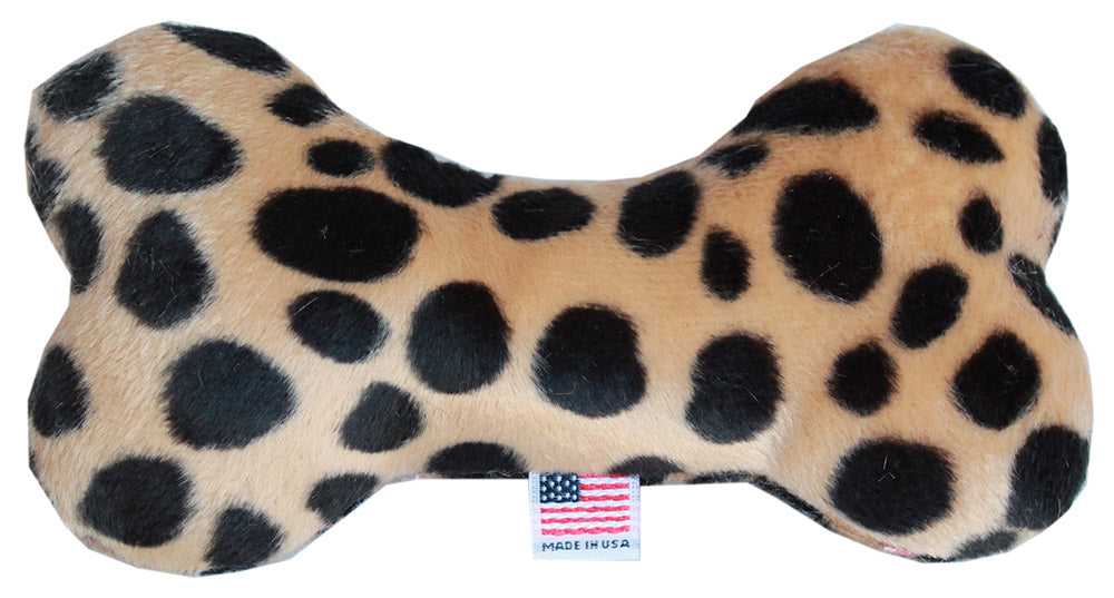 Pet and Dog Plush 6" Bone Toy, "Animal Print Group" (Available in 9 Animal Print options!)