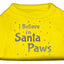 Christmas Screenprinted Dog Shirt, "I Believe In Santa Paws"