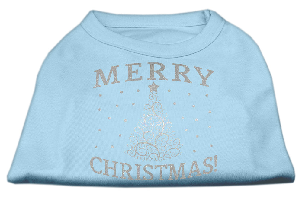 Christmas Screenprinted Dog Shirt, "Shimmer Christmas Tree"