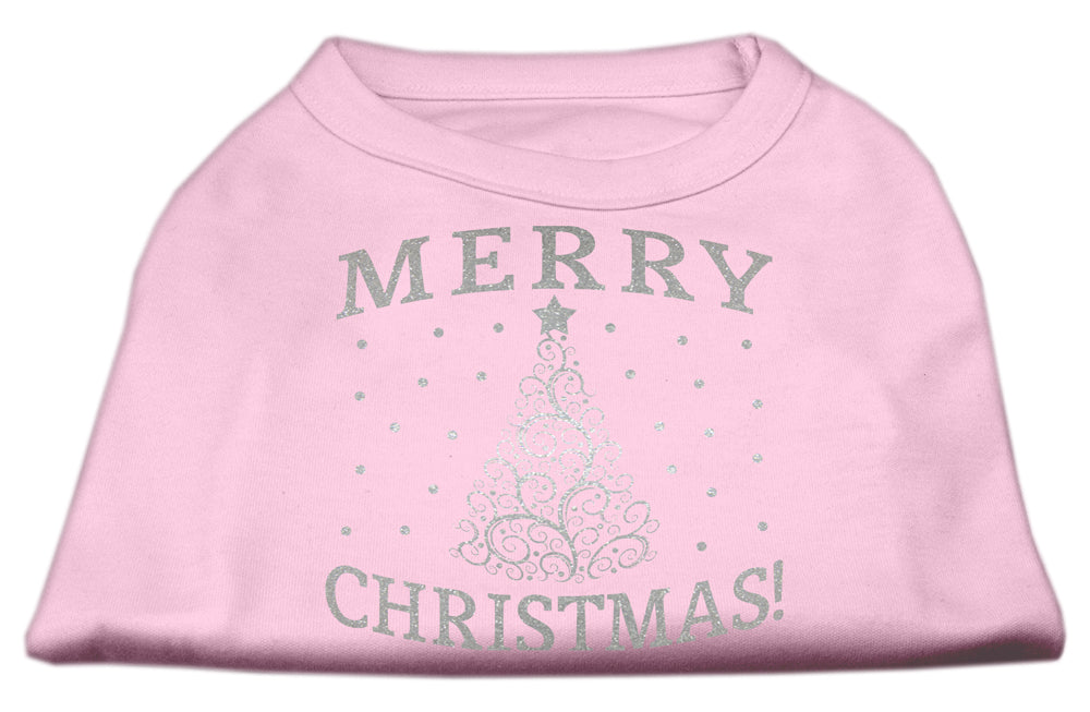 Christmas Screenprinted Dog Shirt, "Shimmer Christmas Tree"