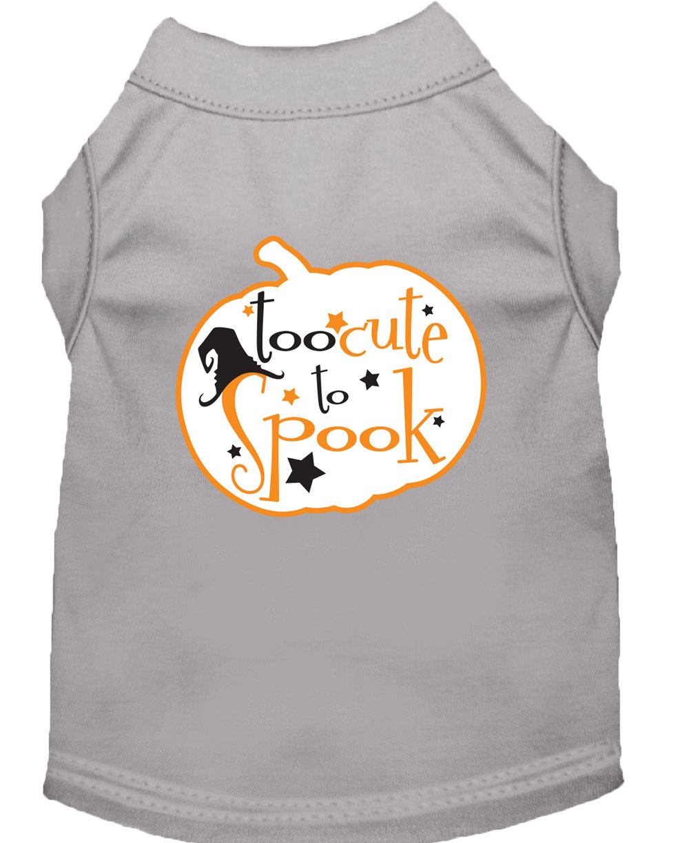 Halloween Pet Dog & Cat Shirt Screen Printed, "Too Cute To Spook"