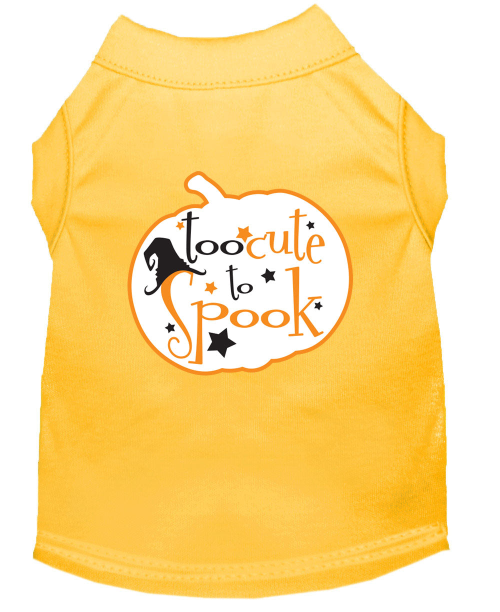 Halloween Pet Dog & Cat Shirt Screen Printed, "Too Cute To Spook"