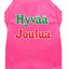 Christmas Screenprinted Dog Shirt, "Hyvaa Joulua"