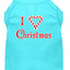 Christmas Screenprinted Dog Shirt, "I Heart Christmas"