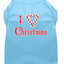 Christmas Screenprinted Dog Shirt, "I Heart Christmas"