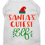 Christmas Pet Dog & Cat Shirt Screen Printed, "Santa's Cutest Elf"